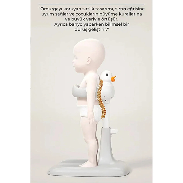 Ergonomik Ördekli Bebek Banyo Yıkama Yardımcısı - 2